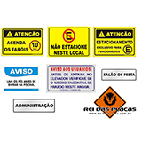 Placas de Sinalização Interna